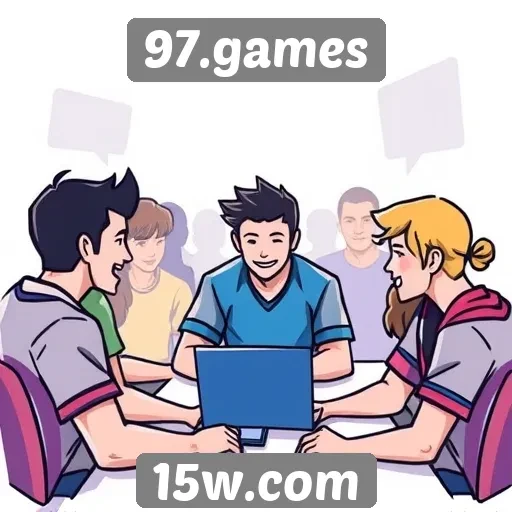 Exploração da comunidade de jogadores no 97.games